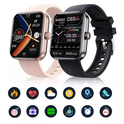 【All day monitoring of heart rate and blood pressure】 Bluetooth fashion smartwatch
